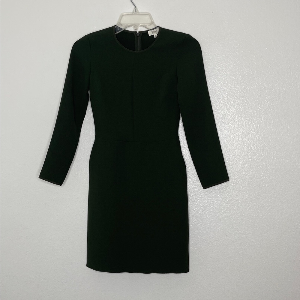 aritzia dark green dress Amanda Uprichard | Dresses | Wilfred Long Sleeve Sheath Crew Neck Pockets Size 0 Size:MENS 4XL JUST03F9 Green evening gown Sherwani Best Indian Wedding